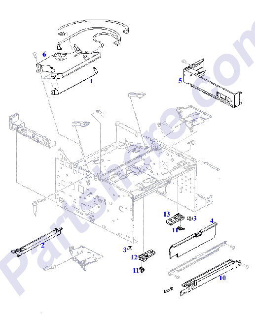 HP parts picture diagram for RB1-7888-000CN, RB1-7902-000CN, RB1-7903-000CN, RB1-7923-000CN, RF5-1657-000CN